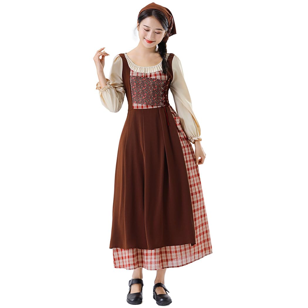 Kostiumy na Halloween, przebranie księżniczki Kopciuszka, sukienki cosplay dla wiejskiej pokojówki
