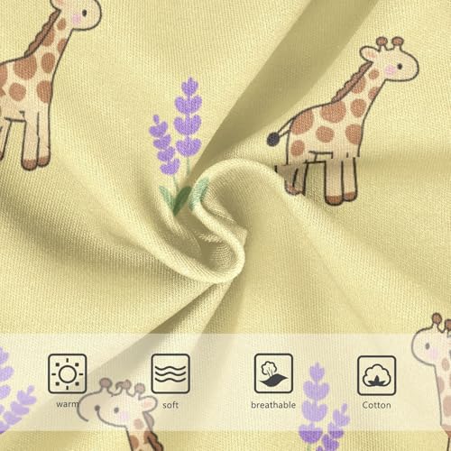 Girls' Underwear Cute Giraffe Flowers Floral Yellow Toddle Brief Panties 23019953