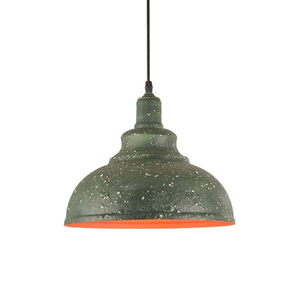 Lámpara colgante industrial de hierro con oro antiguo