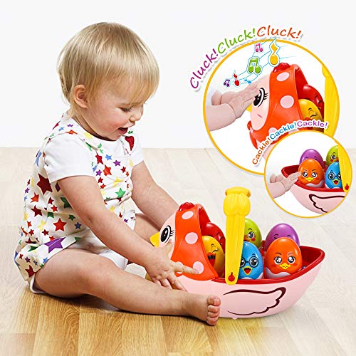 Vatos Baby Easter Egg Toy, Toddler Easter Basket For 1 2 3 4 5 Year Old Boys & Girls | Musical Easter Eggs With Colorful Changing Lights| Musical Easter Eggs For Babies #TOP1