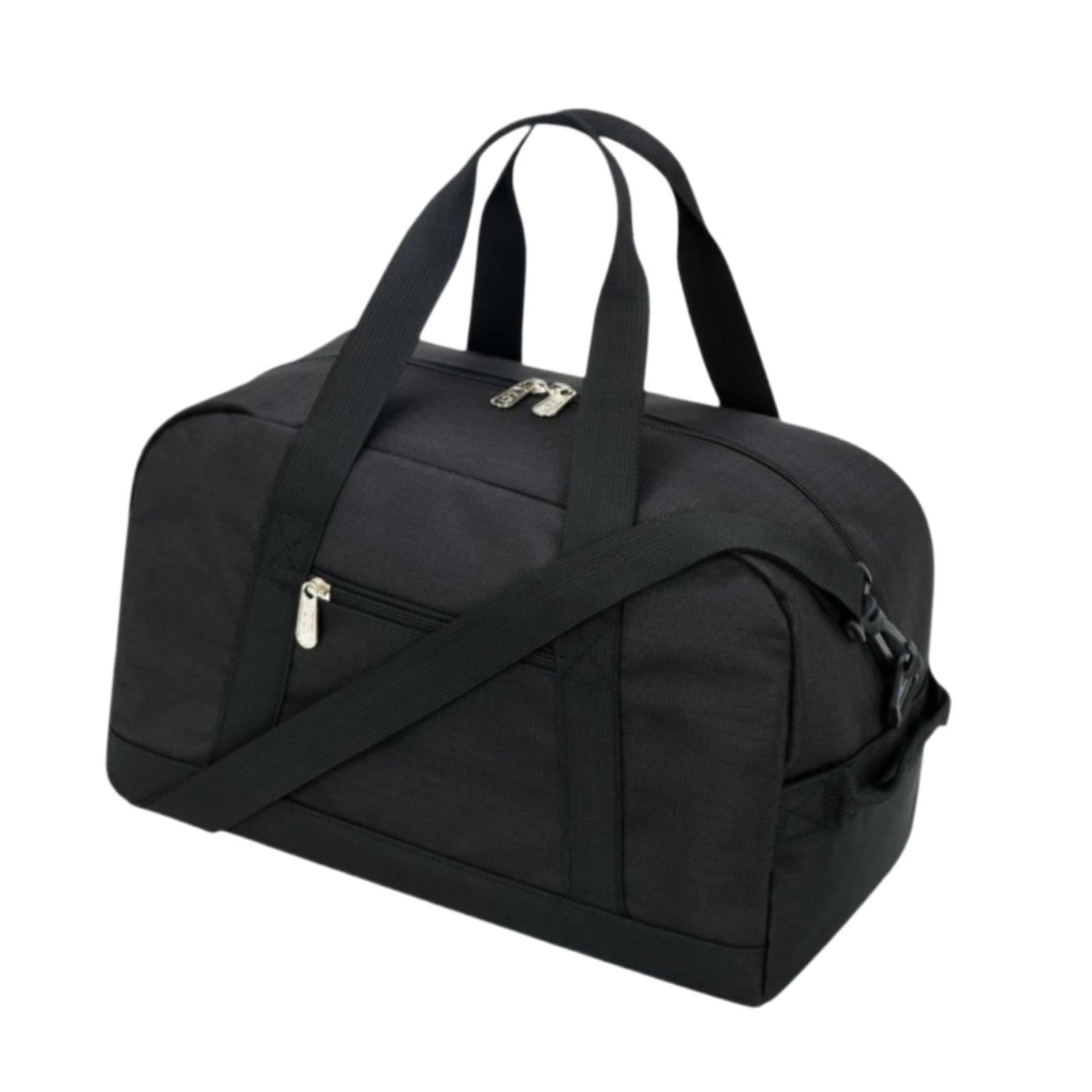 Gym Bag Handbag Portable Pouch Travel Duffle Bag for Camping Weekend Workout Black-image-36