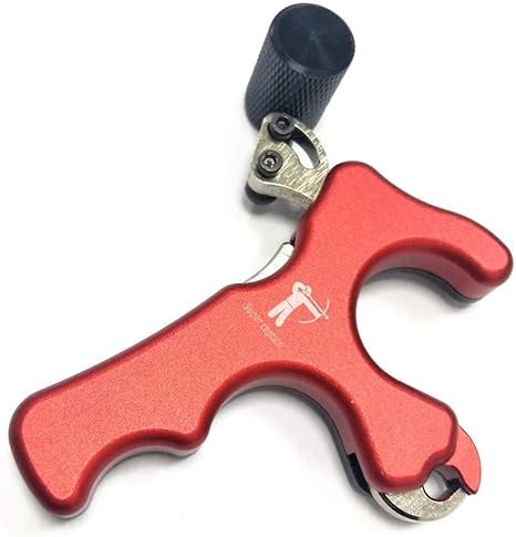 Scoland Shooter Automatic Archery Release Aluminum 3 Fingers Thumb Release Aid for Compound Bow