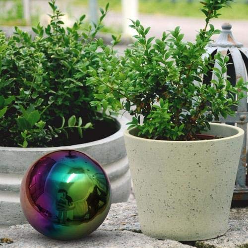 Aneil Stainless Steel Gazing Ball Seamless Mirror Balls Sphere Hollow for Outdoor Garden (200mm)