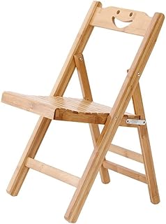 LKK-KK Bancos de Almacenamiento portátiles Silla Plegable de bambú Stool Portable de la Pesca Silla Plegable Silla del Ocio Silla de Oficina Taburete Alto Taburete de Madera de Carga de 150 kg