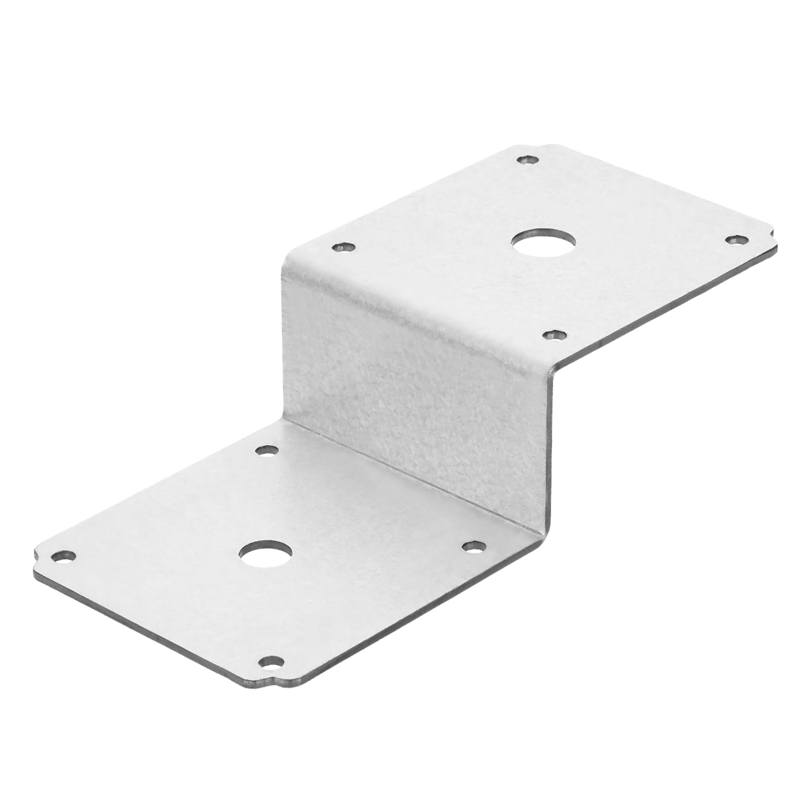 QUARKZMAN 6 Pcs Équerres En Z 6.5"x3"x1.5" Argent