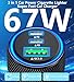 [Apple MFi Certified] iPhone 17 Car Charger Fast Charging, KYOHAYA 3-Port 67W PD/QC Car Power Adapter USB-C Charger Cigarette Lighter + Type-C Braided Cord for iPhone 17/17 Pro/16 Pro/15/Galaxy/Pixel