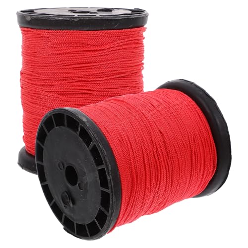 KALLORY cuerda de nylon para albañilería, línea retorcida para construcción, 2 rollos, 0.195kg, adecuada para sitios de construcción