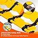 BeoyNot Industrial Rescue Stretcher Transfer EMT Backboard Immobilization Medical Folding Stretcher，350LB Capacity with 3 Seat Belts,for Patient Transport and Emergency Rescue
