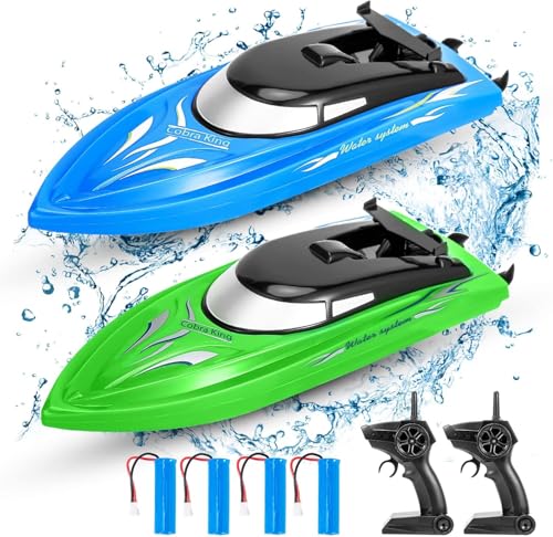 FunsLane Lot de 2 Bateaux télécommandés pour Enfants...
