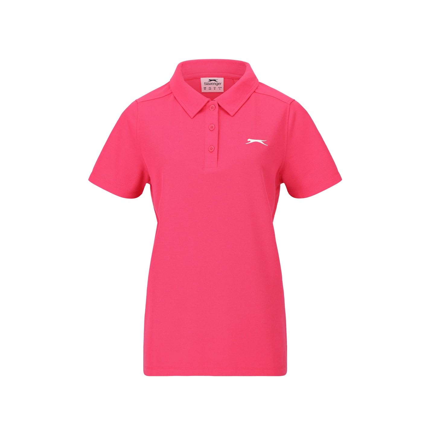 Slazenger Womens Polo Shirt Bright Pink L