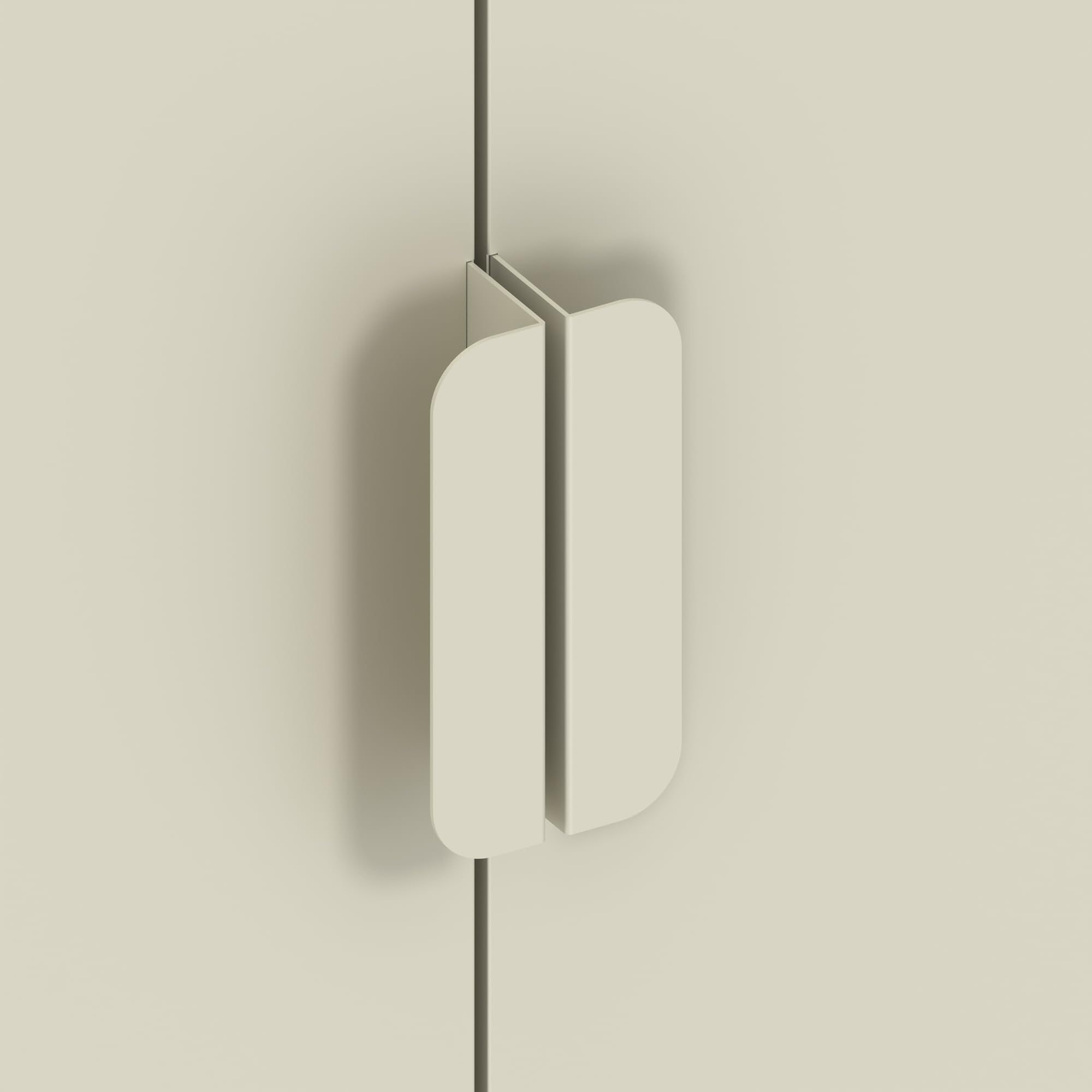 Brigros - Armadio Metallico 2 Ante Con Ripiani E Appendiabiti 80x40x170 Cm, Armadio Salvaspazio Multiuso Per Camera Da Letto, Cameretta E Mansarda, Guardaroba Moderno In Metallo Colorato (Avorio)