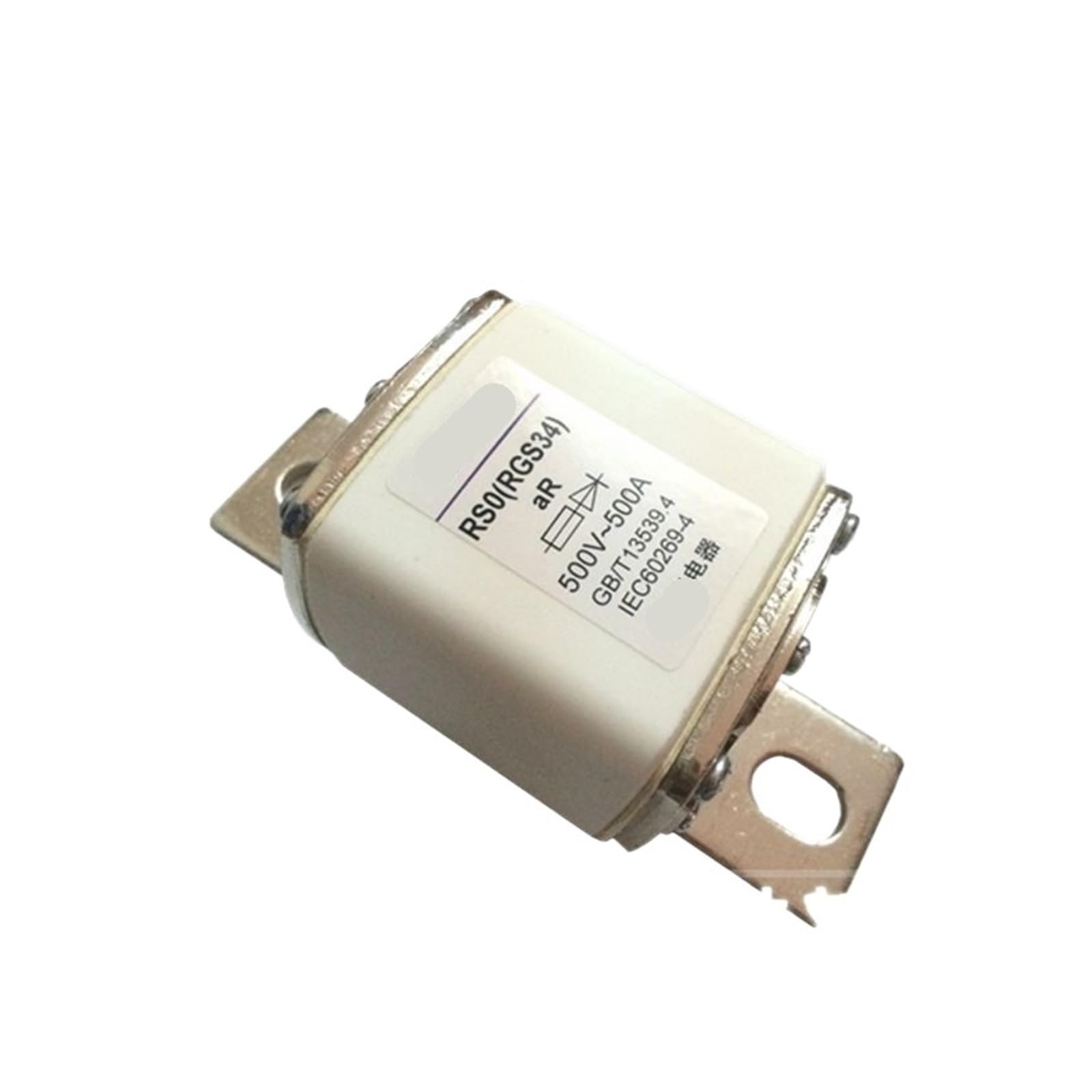 Fusible rapide RS0 500A RGS34 pour protection de circuit industriel 500V RS3-500A