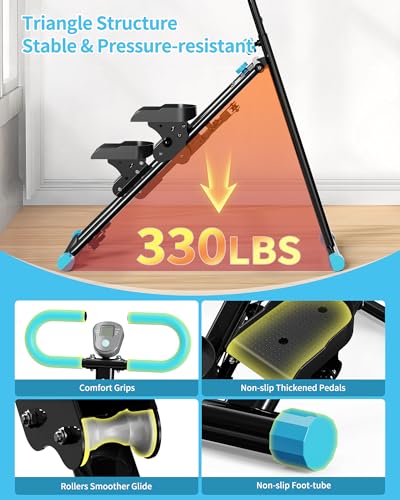 Image of Stair Stepper for Home, Vertical Climber Workout Machine with Handlebar for Full Body Exercise Stair Climber Machine with Stable Frame & 3 Adjustable Height