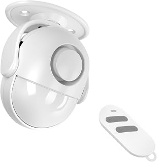 AXFEE Detector de Movimiento Interior,Sensor de Vibración de 125 dB con Función de Alarma,Rotación de 360°,Incluye Control Remoto,Alcance de Detección de 8 Metros,para Caravanas,Garajes,Autocaravana