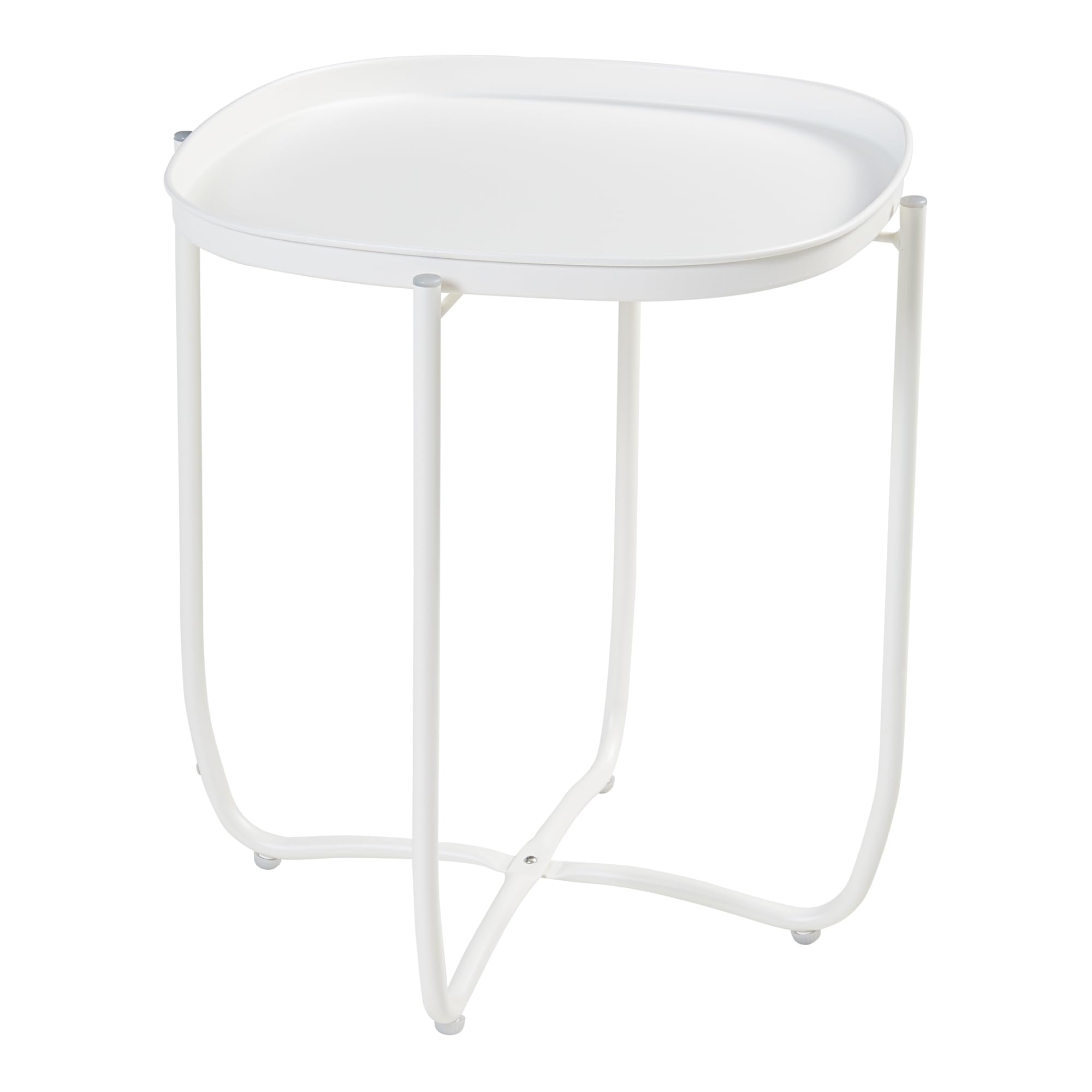 Table D'appoint Vissenbjerg Acier Laqué Verre Trempé 51 X 40 X 40 Cm Noir Mat En Casa 88915321