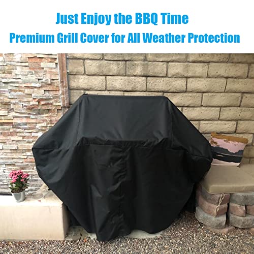 Grill Cover 68 Inch For Weber Genesis Ii And Lx 400 Series, Napoleon 61500 Pro Prestige 500 Series, Nexgrill, Charbroil And More 4-6 Burner Bbq Grill, Heavy Duty Uv & Waterproof, Rip-Proof, Black #TOP6