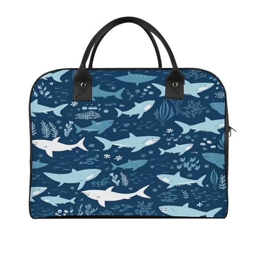 Bolso de mano Sharks con correa ajustable y cremallera miniatura 1
