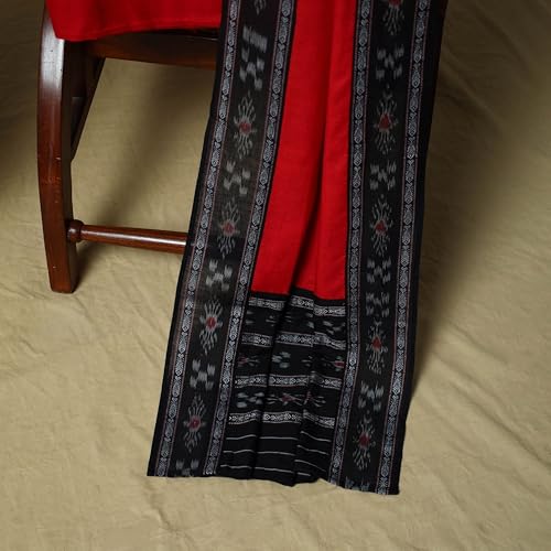 Image of Elegant Sambalpuri Ikat Cotton Dress Material for Women Ethnic Collection
