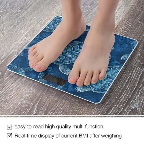 Báscula digital Sea Turtle-Blue para baño peso corporal miniatura 5