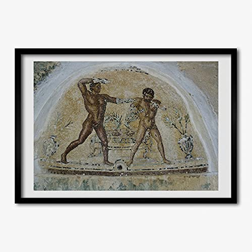 Cadre photo MDF 70x50 cm Tulup avec affiche de mosaïque moderne pour une décoration murale en bois
