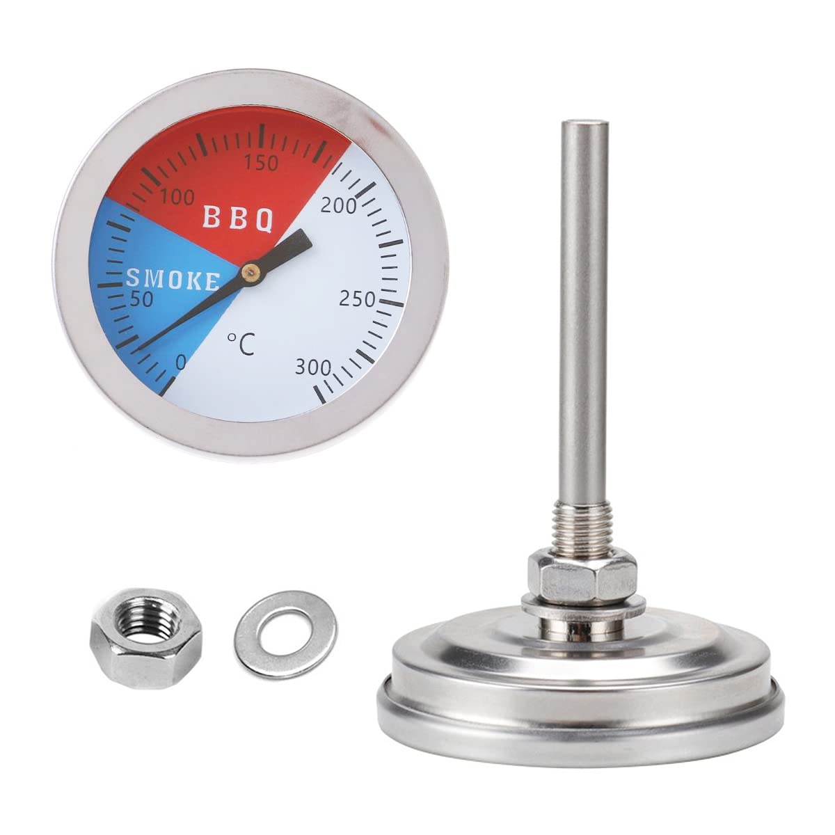 Jauge de température d'acier inoxydable de thermomètre de Barbecue 1PC