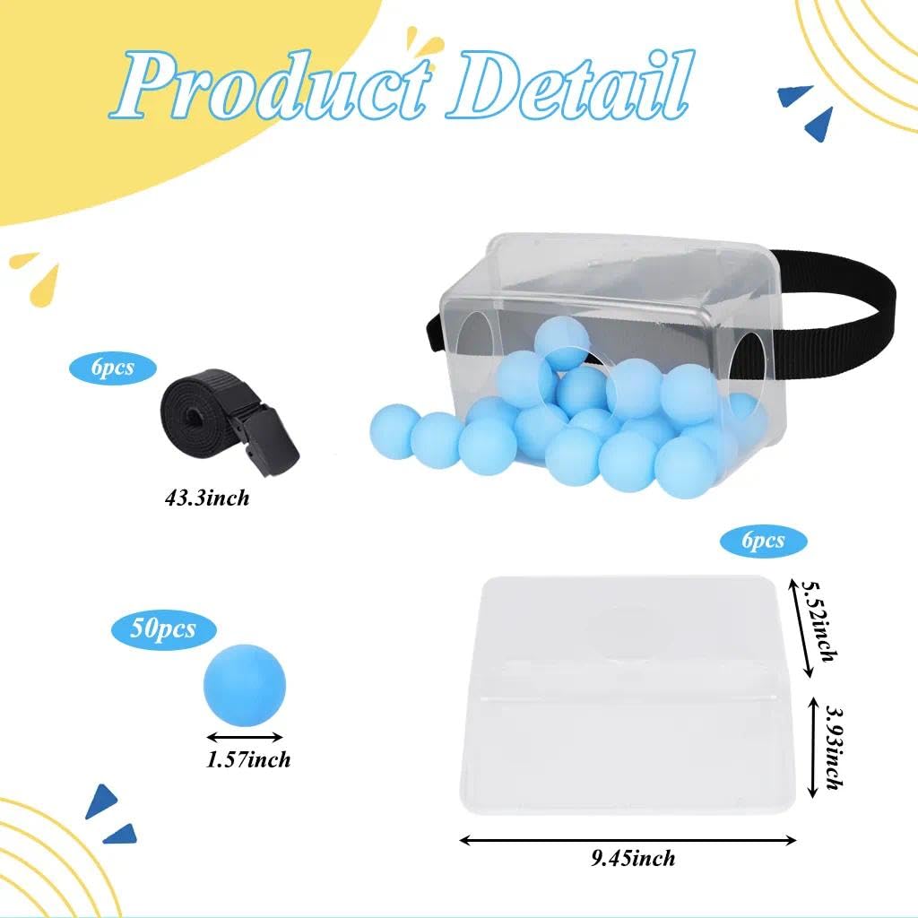 Kit de juego de fiesta para 6 jugadores que contiene bolas, cinturones y