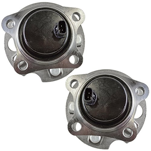Image of TRQ Rear Wheel Bearing and Hub Assembly Set 2 Piece Compatible with 04-06 Lexus RX330 FWD 07-09 RX350 FWD 06-08 RX400h 04-07 Toyota Highlander
