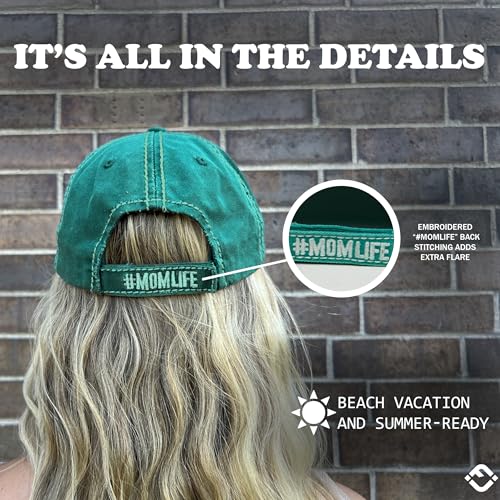 Image of Funky Junque Womens Baseball Cap Distressed Vintage Unconstructed Embroidered Dad Hat