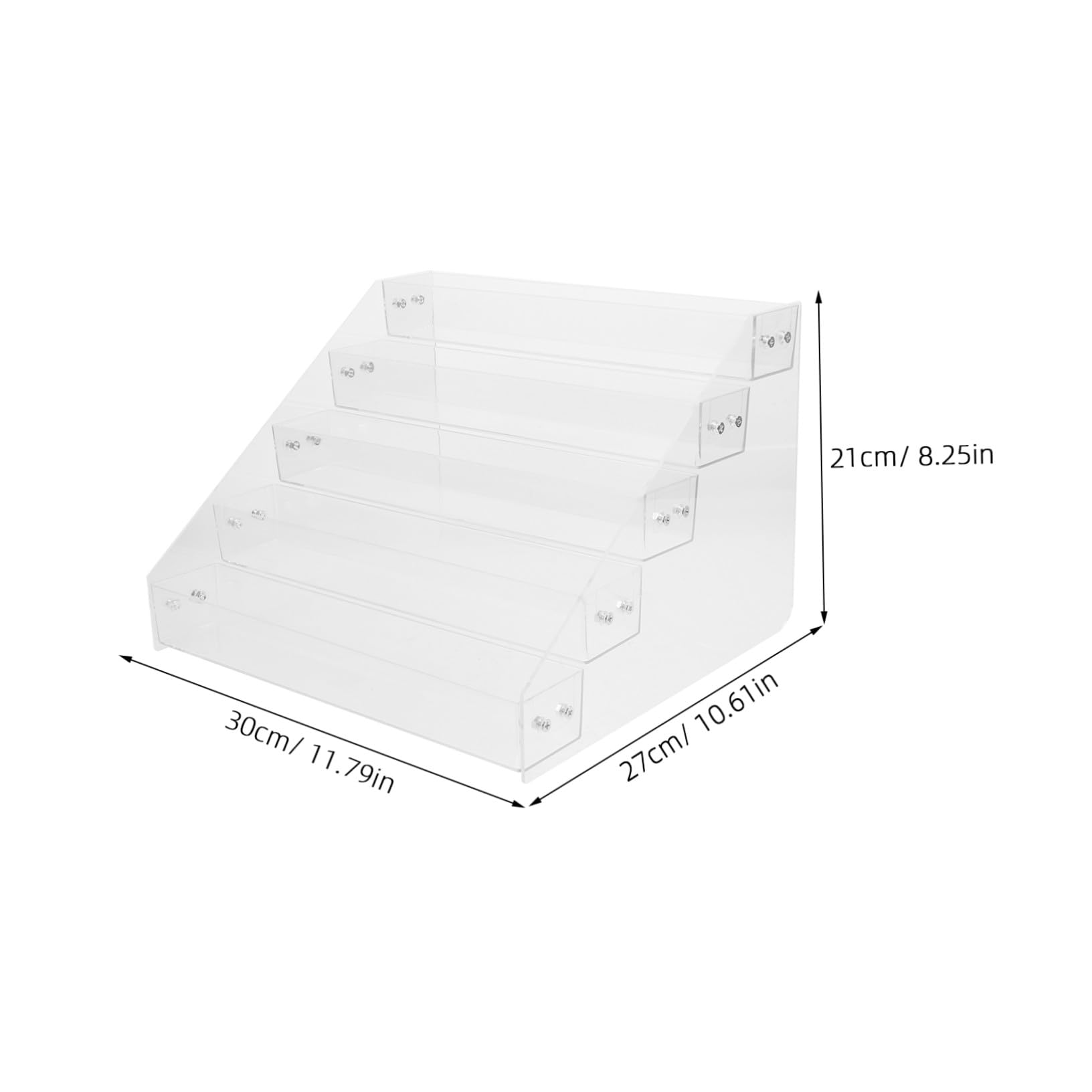 Alipis Acryl Gewürzregal 5-stufiger Vertikal Organizer für Arbeitsplatte Platzsparend und Elegant für Gewürze und Verpackungen im Laden