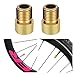 2pcs Bike Bicycle Pump Adapter Valve Copper Adapter,Bike Pump Adapter Converter,Presta Valve Adapter,Bike Pump Adaptor,Presta to Schrader Valve Adapter for Standard Pump or Air Compressor(Gold) 2pcs Bike Bicycle Pump Adapter Valve Copper Adapter,Bike Pump Adapter Converter,Presta Valve Adapter,Bike Pump Adaptor,Presta to Schrader Valve Adapter for Standard Pump or Air Compressor(Gold)
