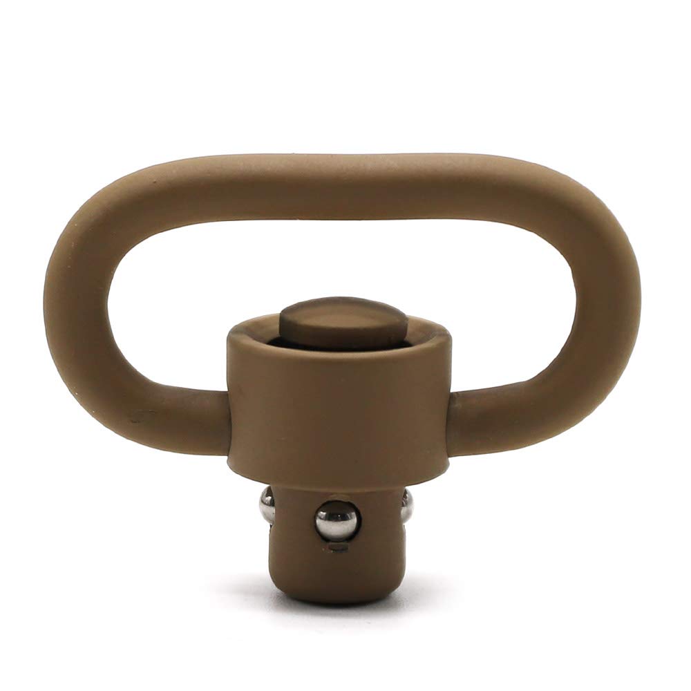 Trirock 2-pack 1.25 Inch TAN/FDE Push Button Quick Release Detachable Sling Swivel Mount