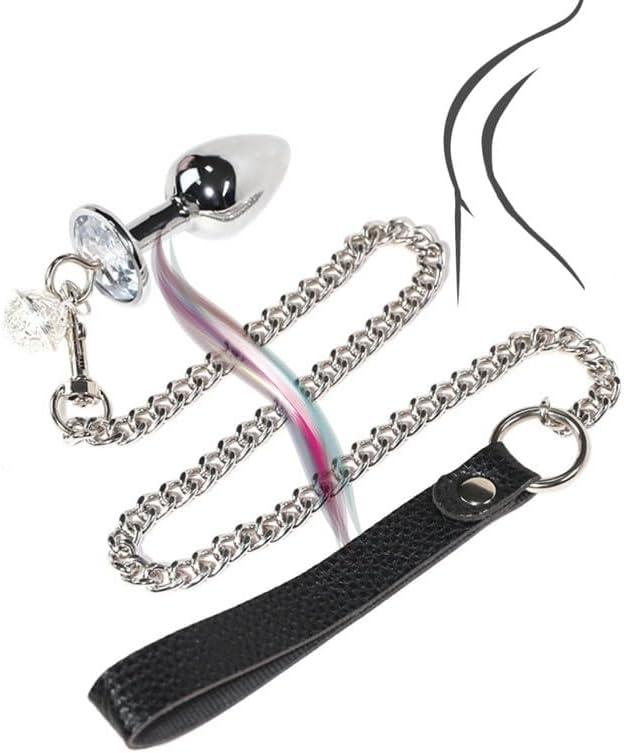 Fun Metal Lead Set with Gemstone Jewellery, Home Entertainment Accessories for Buttock Stretching -Q