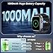 Smart Watch for Men Women, 1000mAh Battery 100-Day Standby Time, 1.85