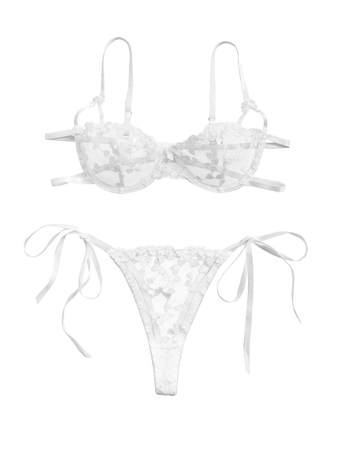 Lilosy Sexy Lingerie Set 2 Piece Women Bra and Panty