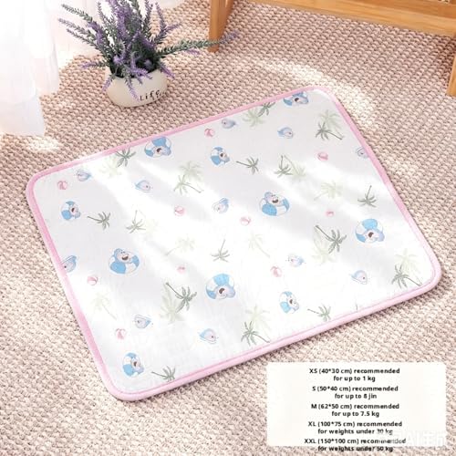Tappetino rinfrescante per cani, traspirante, non tossico, estivo, portatile, per cani e gatti, per interni ed esterni (L-70 x 55 cm)