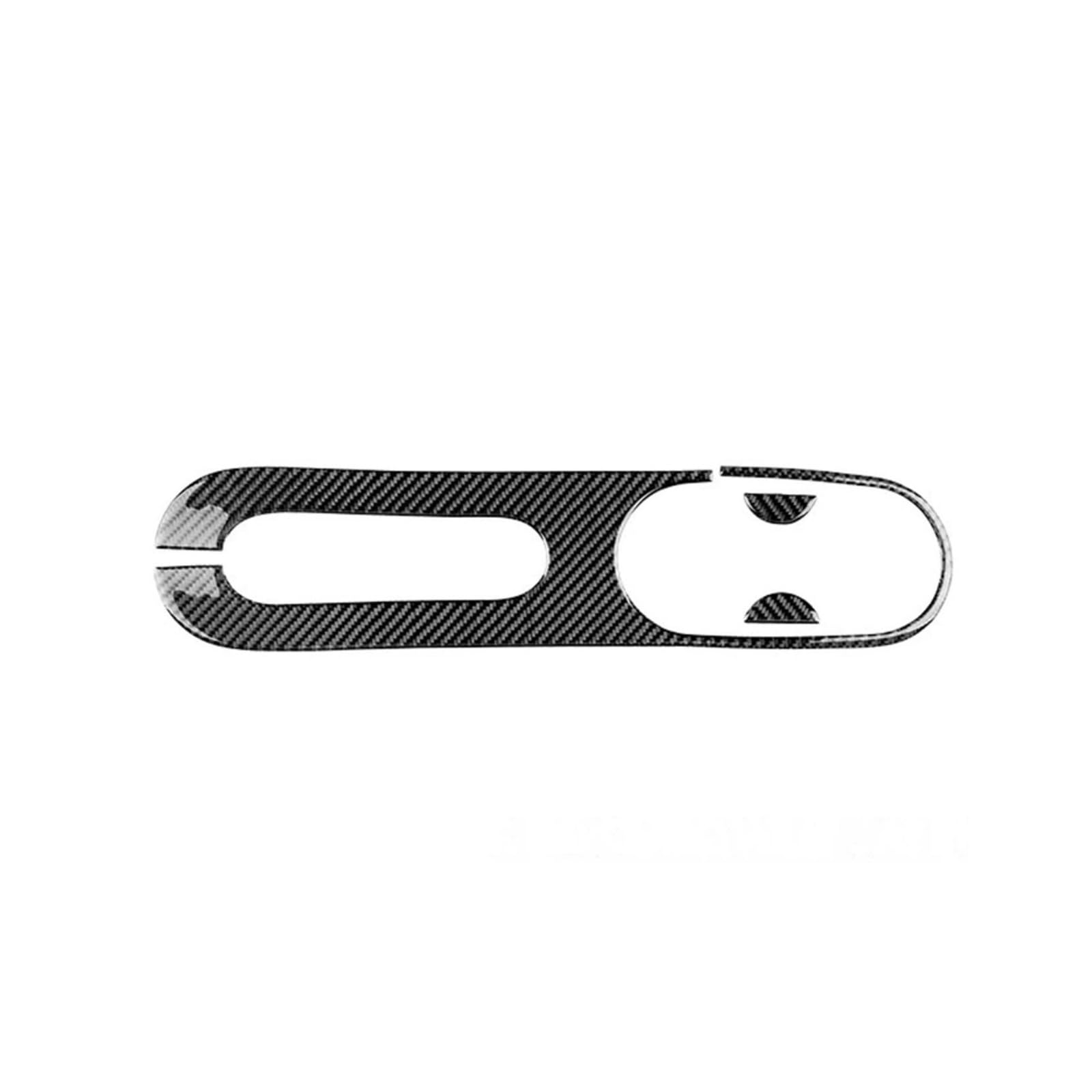 Oxwwrsfco Black Real Soft Carbon Fiber Sticker Gear Compatible For Fiat 500 2011 Abarth 595 2012-2023(Black)