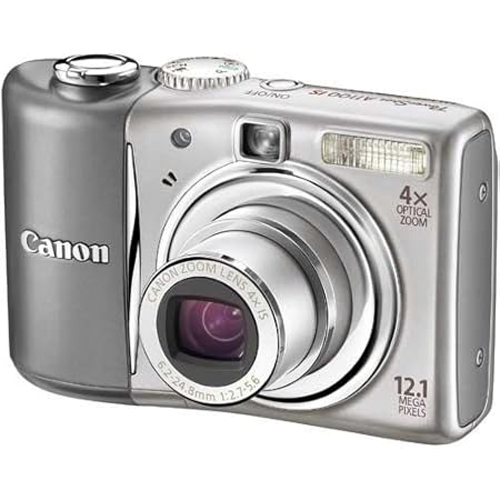 Canon PowerShot A1100 IS Digital Camera - Silver (12.1 MP, 4x Optical Zoom) 2.5 inch LCD