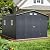 Outdoor Storage Shed 10 x 12 ft. Utility Tool Shed Metal Storage Garden Shed with Lockable Doors & Windows for Patio Storage, Midnight Blue