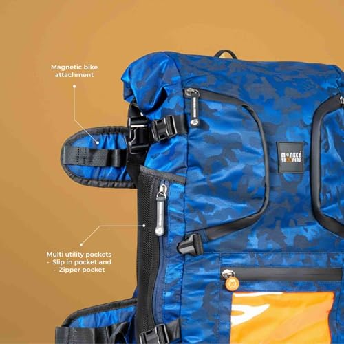 Image of MONKEY TROOPERS Stormy Backpack Bag, 15-Inch Laptop Compartment, Water Resistant, Magnetic Tank Mount, Touch-Sensitive Navigation Pocket, Travel, Biking, Hiking Backpack For Men & Women