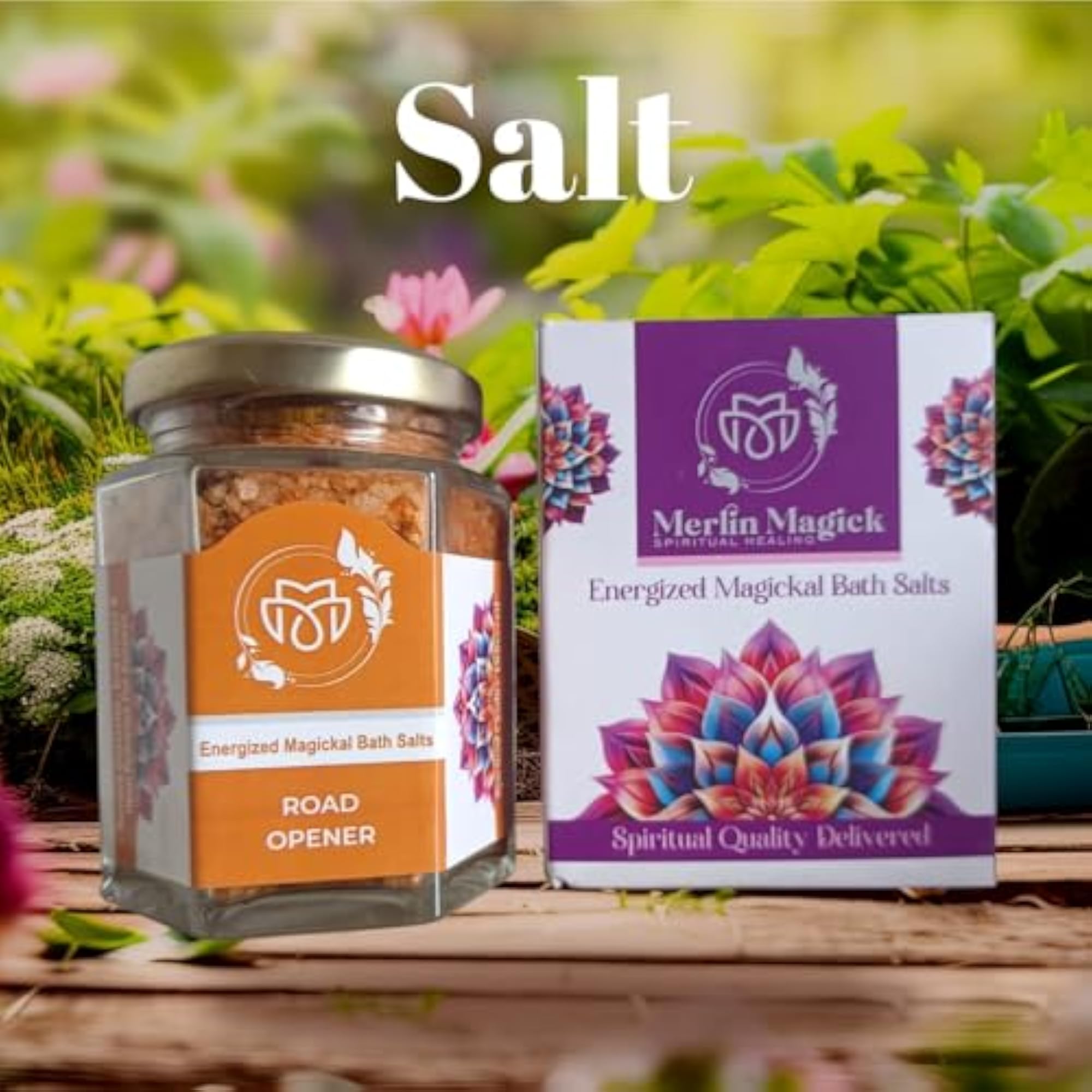 Premium Road Opener Bath Salt, Hexa Glass Jar Gift Edition