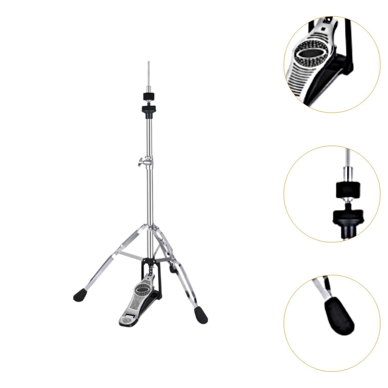 DYNWAVE High Hat Stand Adjustable Height Drum Cymbal Pedal Floor Tom Legs Folding Bracket Metal Swivel Legs Cymbal Stand Accessories