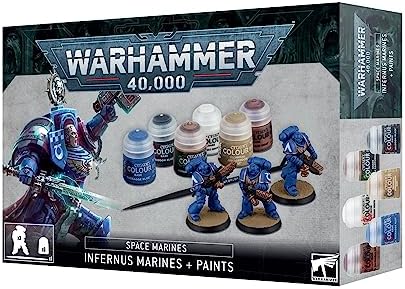 GAMES WORKSHOP Warhammer 40K: Space Marines: Infernus Marines & Paints Set