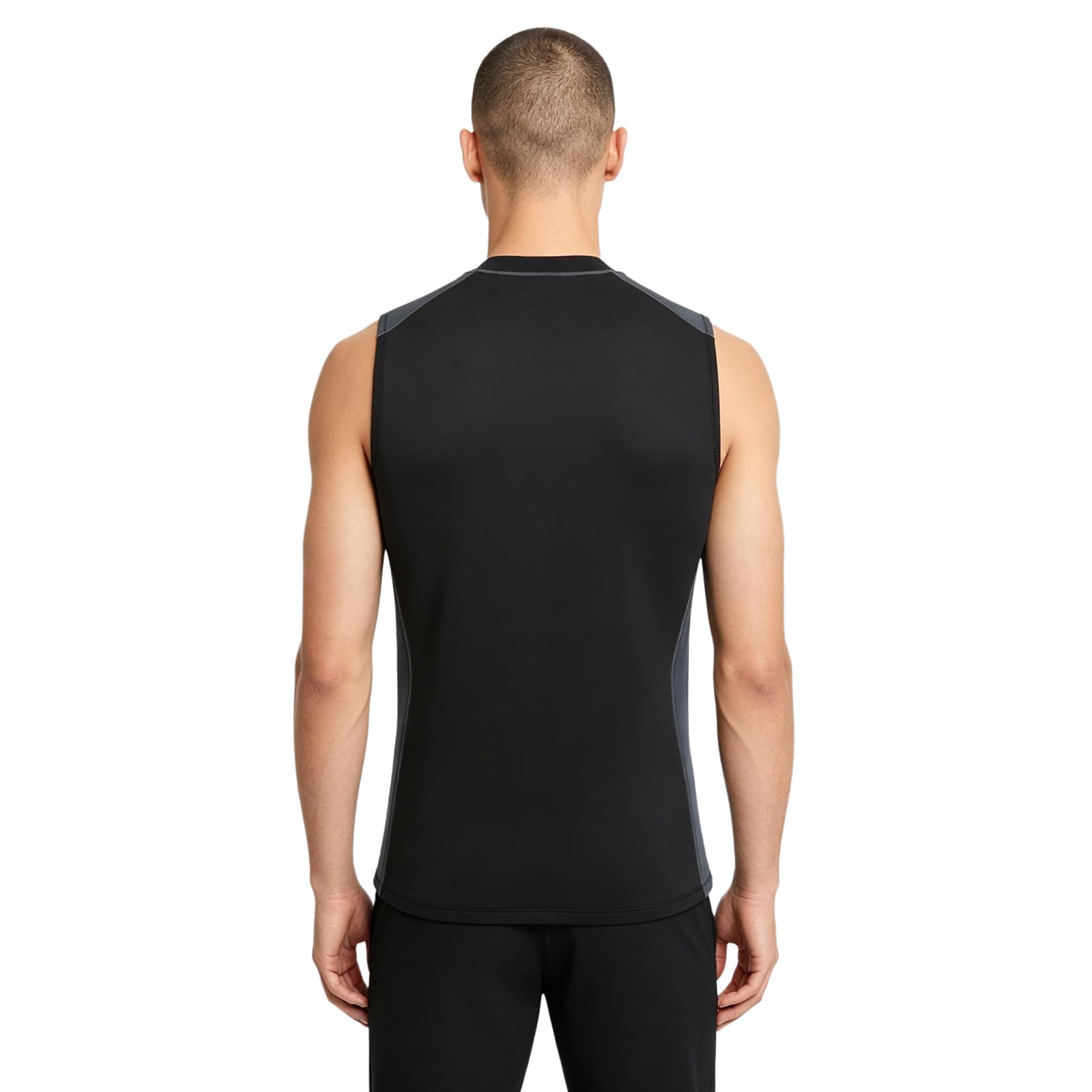 Uomo Gilet Immersione Maglietta Da Nuoto T Shirt Rashguard Gilet Tuta Immersioni Giacca Senza Maniche Maglia Protettiva Per Surf Grigio XXL