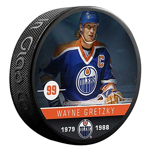Inglasco Wayne Gretzky Edmonton Oilers Alumni NHL Puck Cover