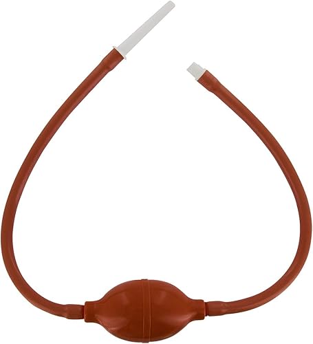 Cleanstream Jeringa de enema de bombilla en línea, kit de limpiador vaginal reutilizable, para hombres y mujeres, marrón