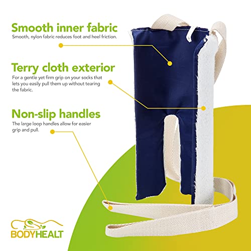 BodyHealt-Flexible-Sock-Aid-Tool-Deluxe-Dressing-Aid-for-Elderly-Disabled-Diabetic-Pants-Assist-for-Pregnancy-Socks-helper-with-Long-Handles-Pulling-Assist-Device-for-compression-stockings