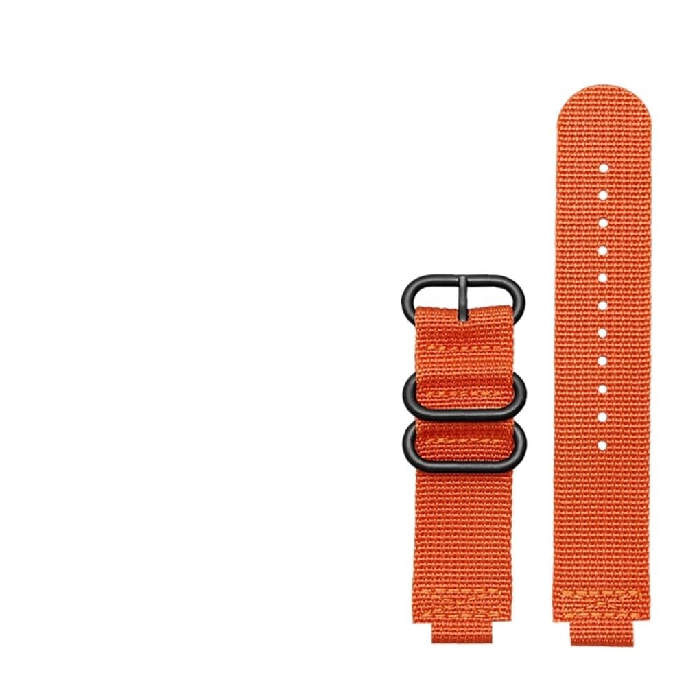 AMAUPCKCA Nylon Watch Band Strap For Casio AE-1200 AE-1300 AE-1000W Modified Nylon Waterproof Wristband Men's Bracelet Accessorie 18mm(Orange bk)
