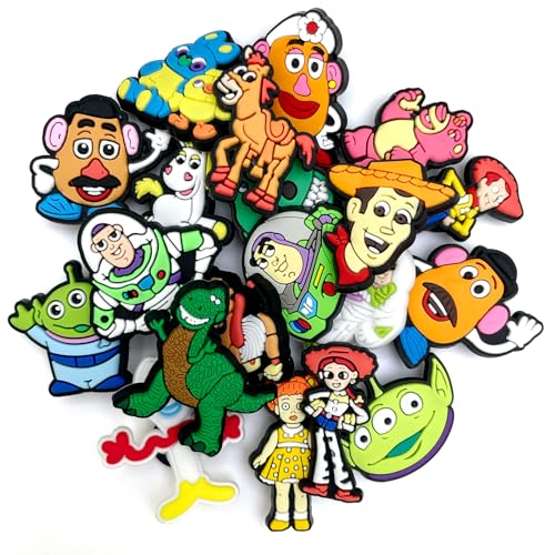 Lovelitlesix 20Pcs Shoe Decoration Charms for Sandals Decoration Cartoon Charms for Women Men