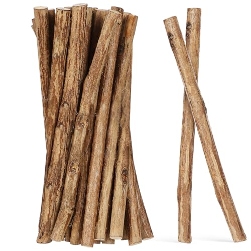 MUELODSIC 50Pcs Rustic Log Branches Craft Sticks Natural Long for Decor Centerpiece Crafts and Creative Projects