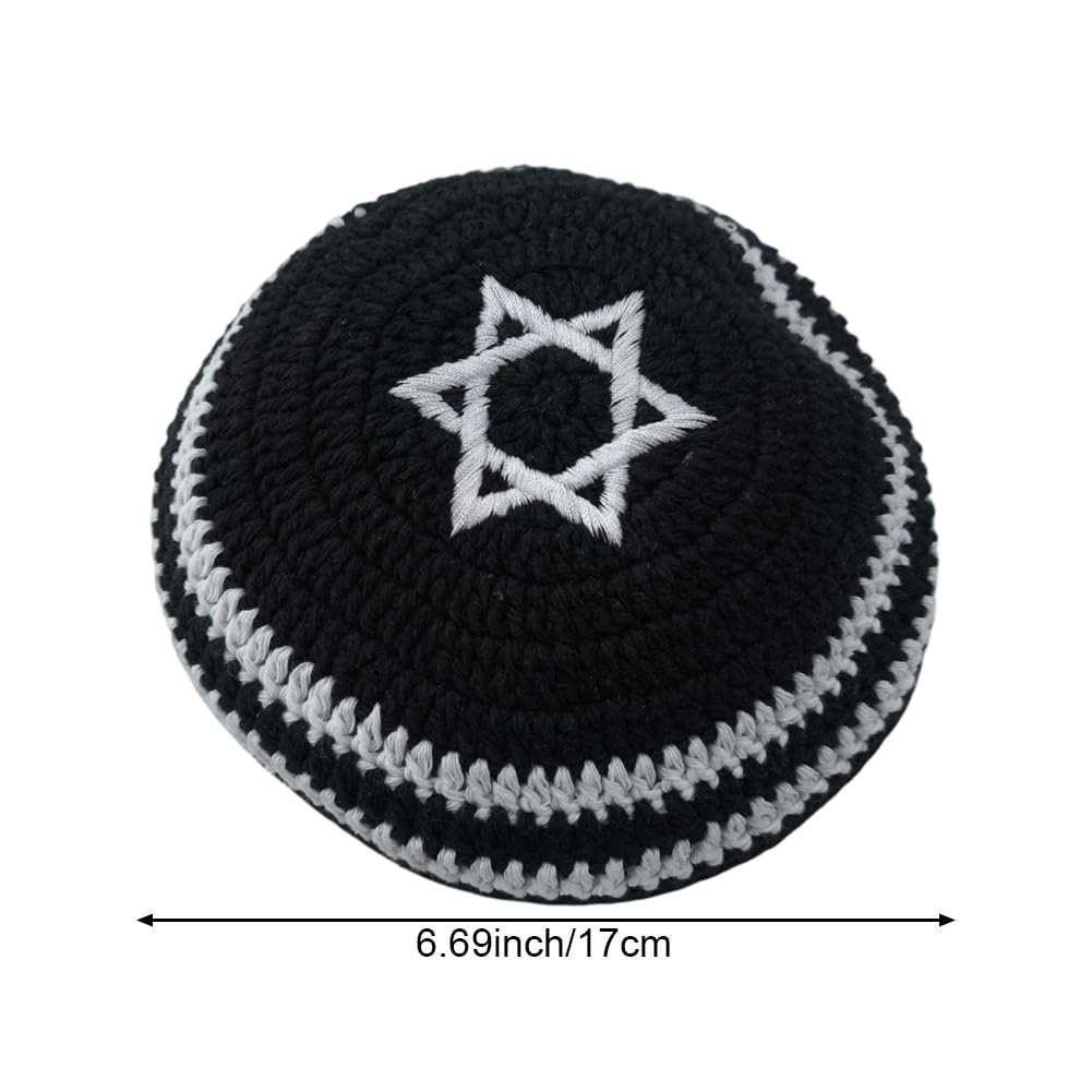 Kipá De Punto Bordada Yarmulke Kipá Judía Yarmulka Sombrero Yarmulka Hombres O Niños